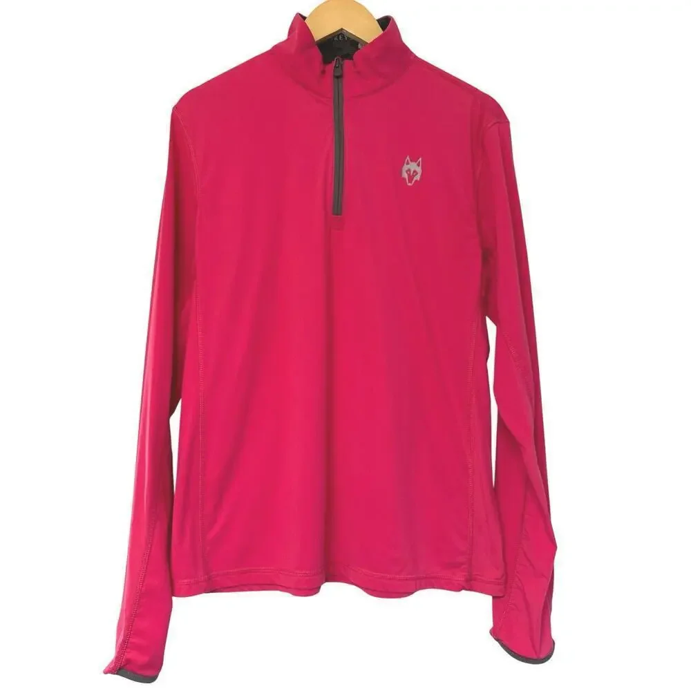 Greyson 1/4 Zip Golf Pullover Mens Size Small Solid Pink Stretch Jacket
